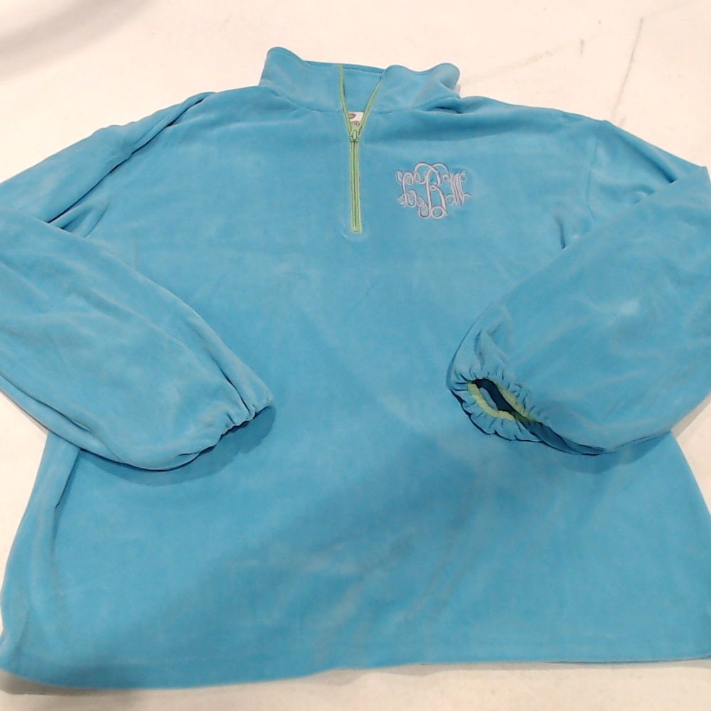 BLOOPER CLOTHING: Monogrammed Puff Sleeve Fleece Pullover