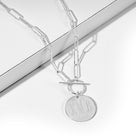 Monogrammed Pendant Necklace | Silver