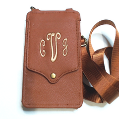 BLOOPER BAG: Monogrammed Phone Crossbody