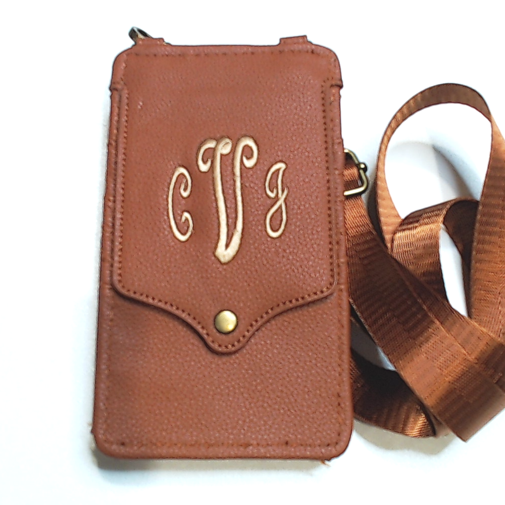 BLOOPER BAG: Monogrammed Phone Crossbody
