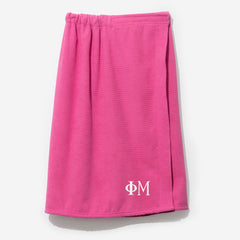 Phi Mu Towel Wrap in Pink