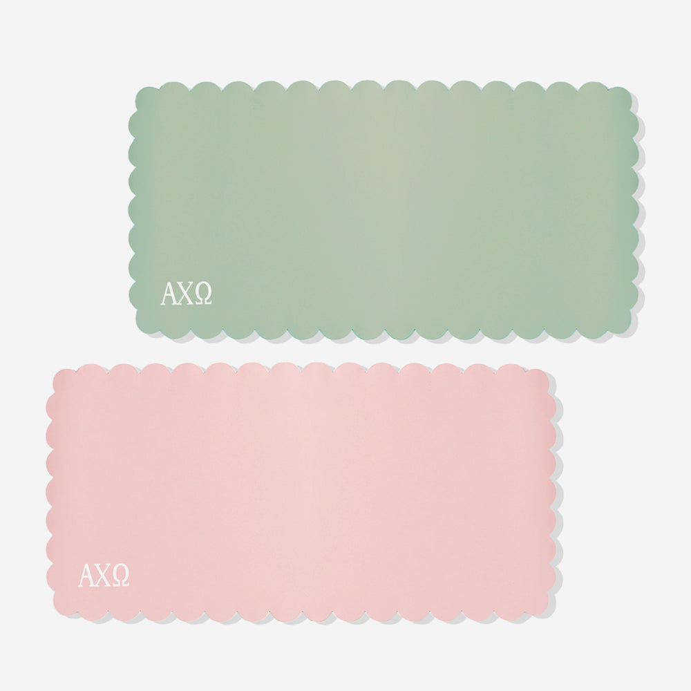 Alpha Chi Omega Desk Mat | Faux Leather Sorority Desk Mat