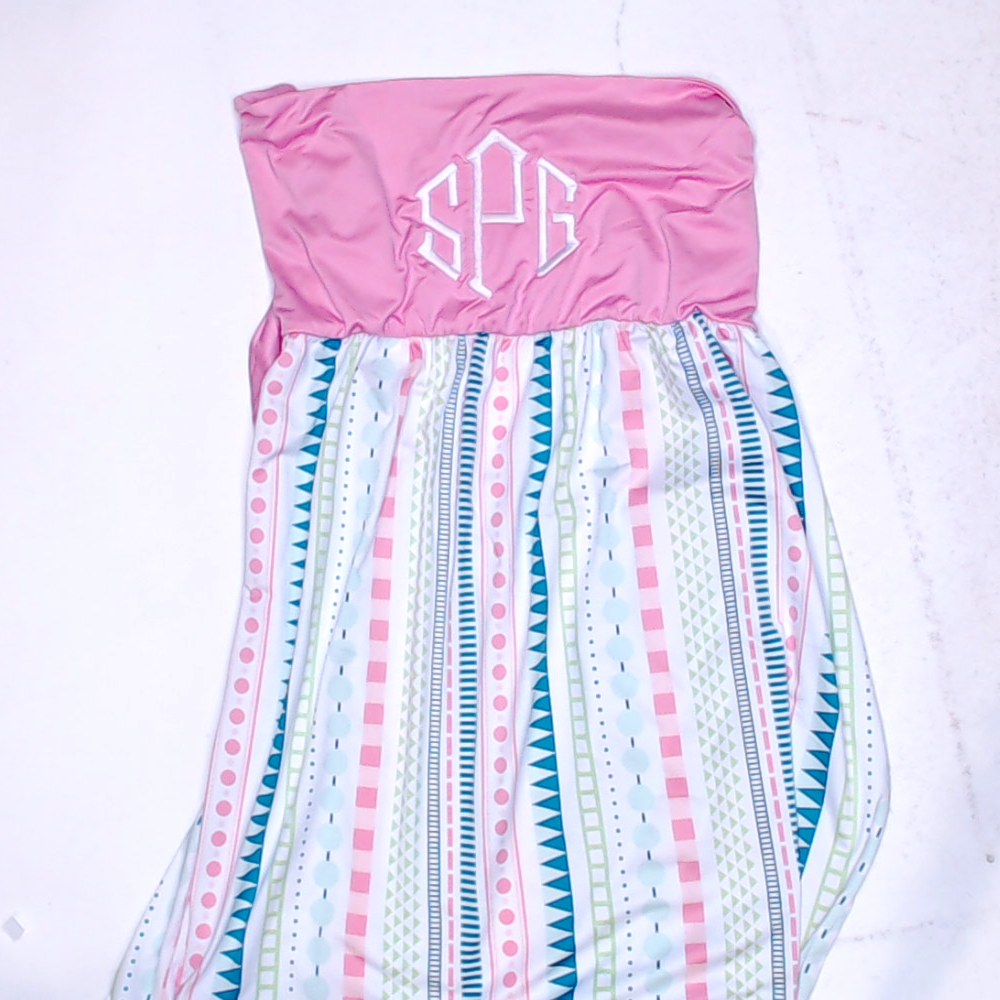 BLOOPER SWIM: Monogrammed Beach Cover Up
