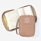 Monogrammed Bible Carrier | Tan