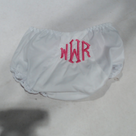 BLOOPER KIDS: Monogrammed White Eyelet Baby Bloomers