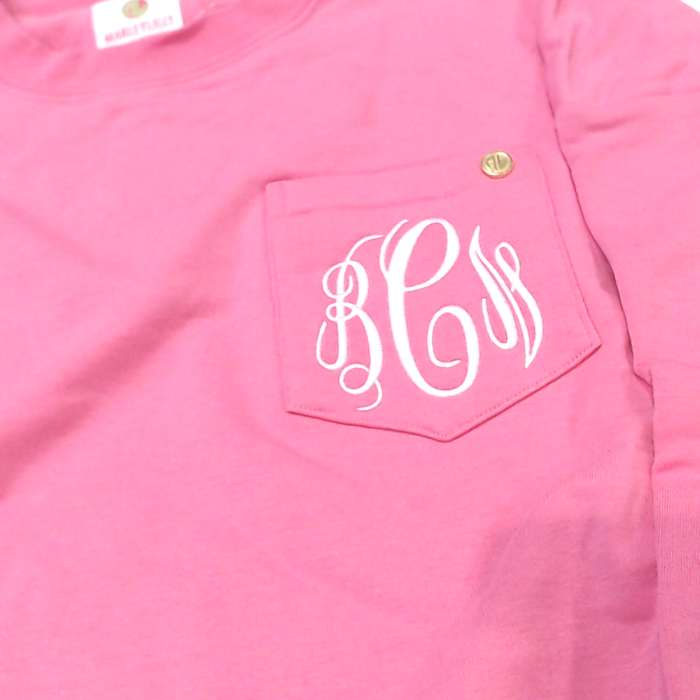 BLOOPER CLOTHING: Monogrammed Crewneck Sweatshirt