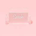 Monogrammed Business Card Holder Stand
