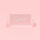 Personalized Business Card Holder Stand | Clear