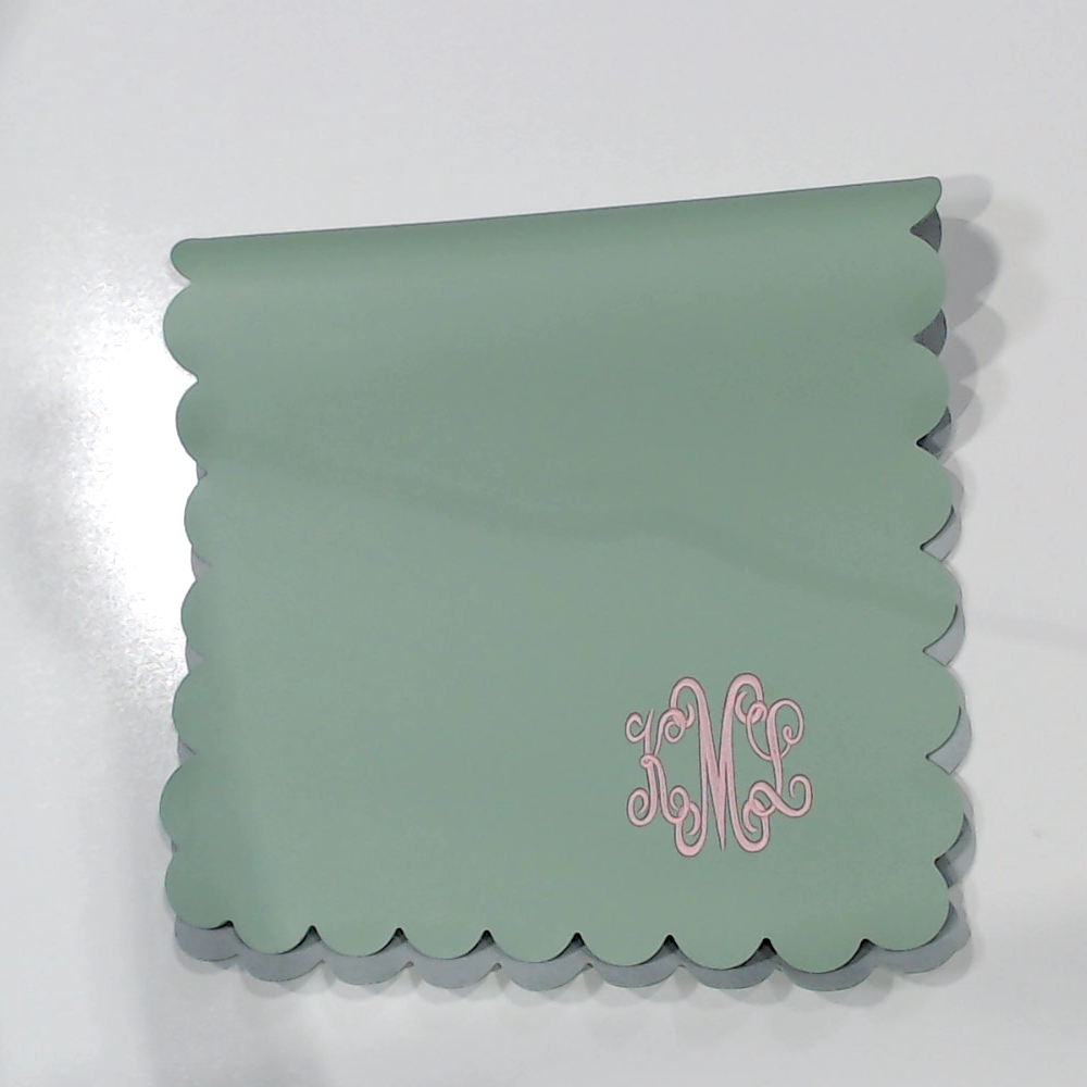 BLOOPER ACCESSORY: Monogrammed Desk Mat