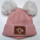 BLOOPER KIDS: Monogrammed Kids Pom Pom Beanie