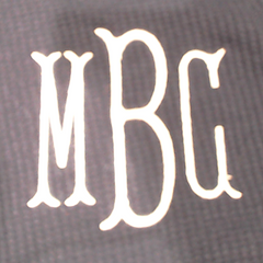 BLOOPER CLOTHING: Monogrammed Lightweight Waffle Quarter Zip Pullover