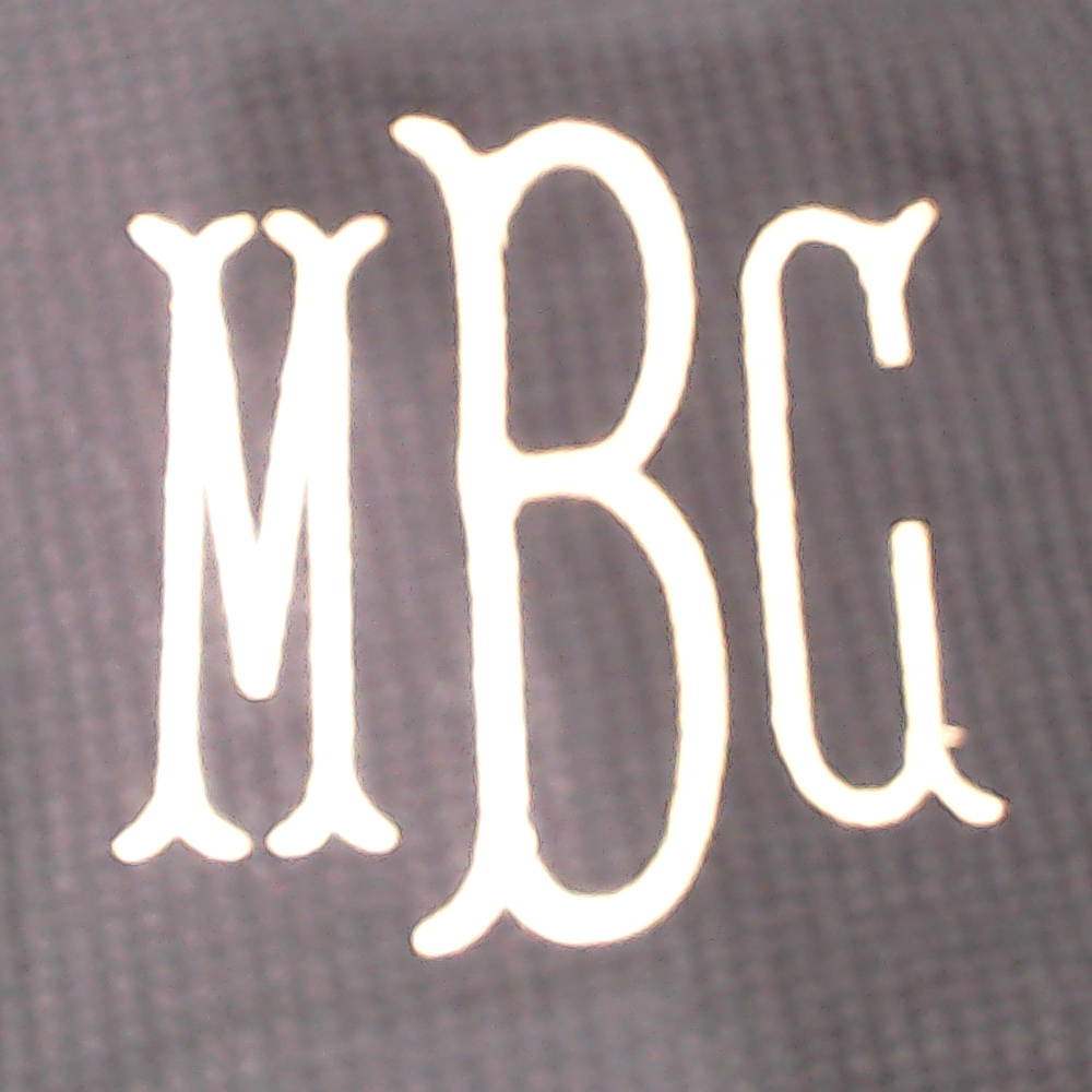 BLOOPER CLOTHING: Monogrammed Lightweight Waffle Quarter Zip Pullover
