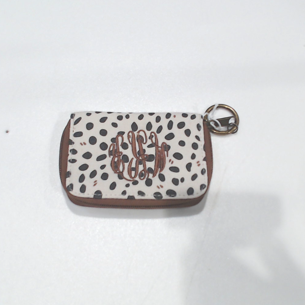 BLOOPER ACCESSORY: Monogrammed Keychain Wallet