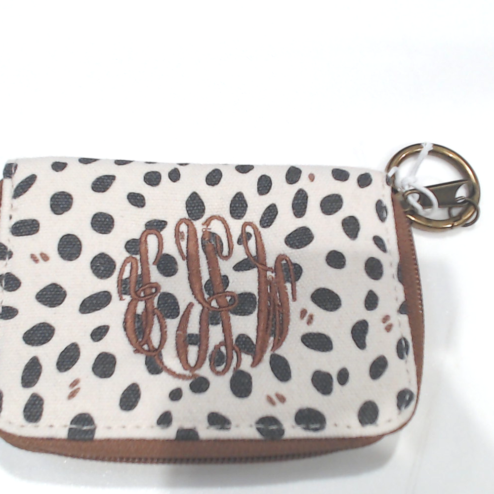BLOOPER ACCESSORY: Monogrammed Keychain Wallet