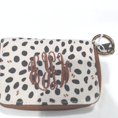 BLOOPER ACCESSORY: Monogrammed Keychain Wallet