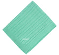mint monogrammed baby blanket