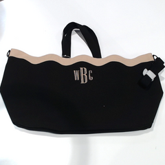 BLOOPER BAG: Monogrammed Wavy Top Weekender