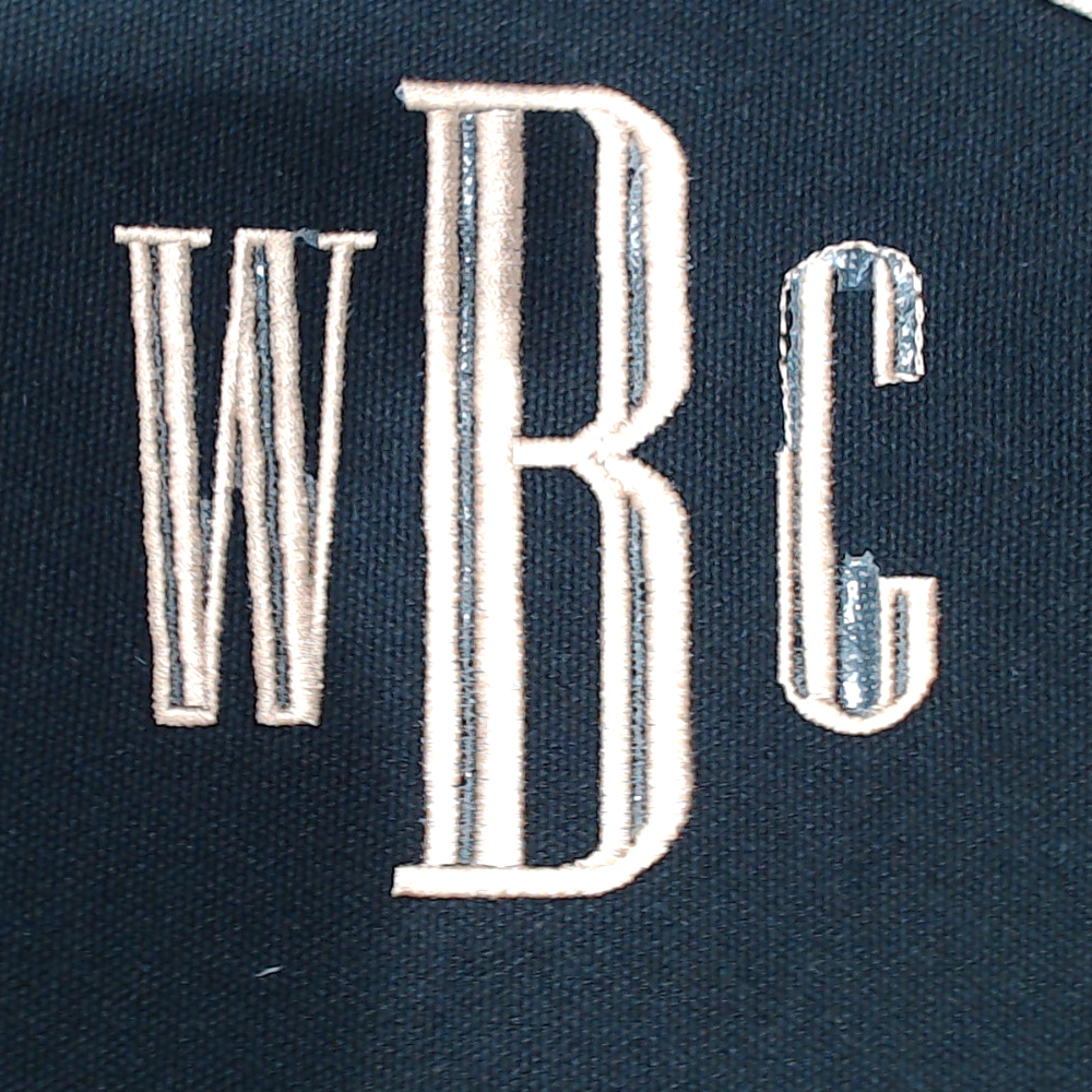 BLOOPER BAG: Monogrammed Wavy Top Weekender