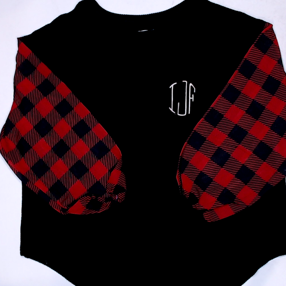 BLOOPER CLOTHING: Monogrammed Puff Sleeve Top