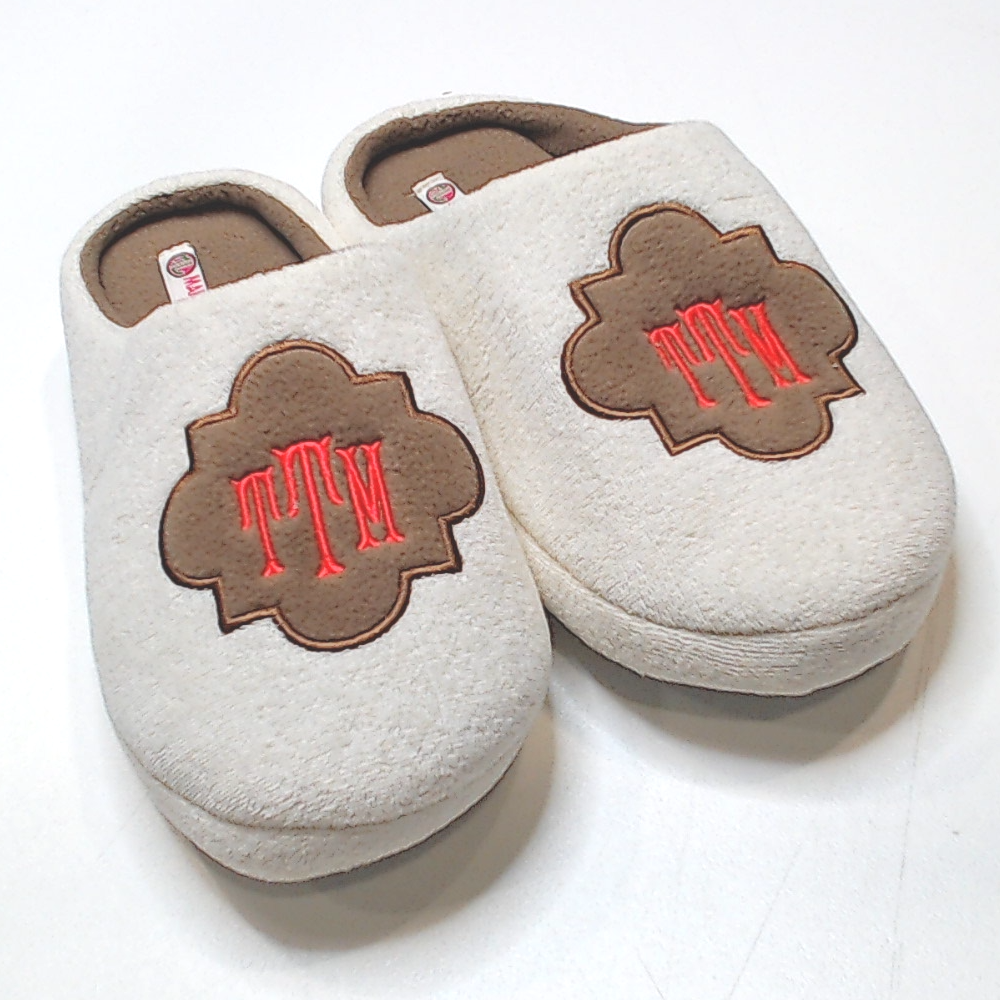 BLOOPER SHOES: Monogrammed Slippers