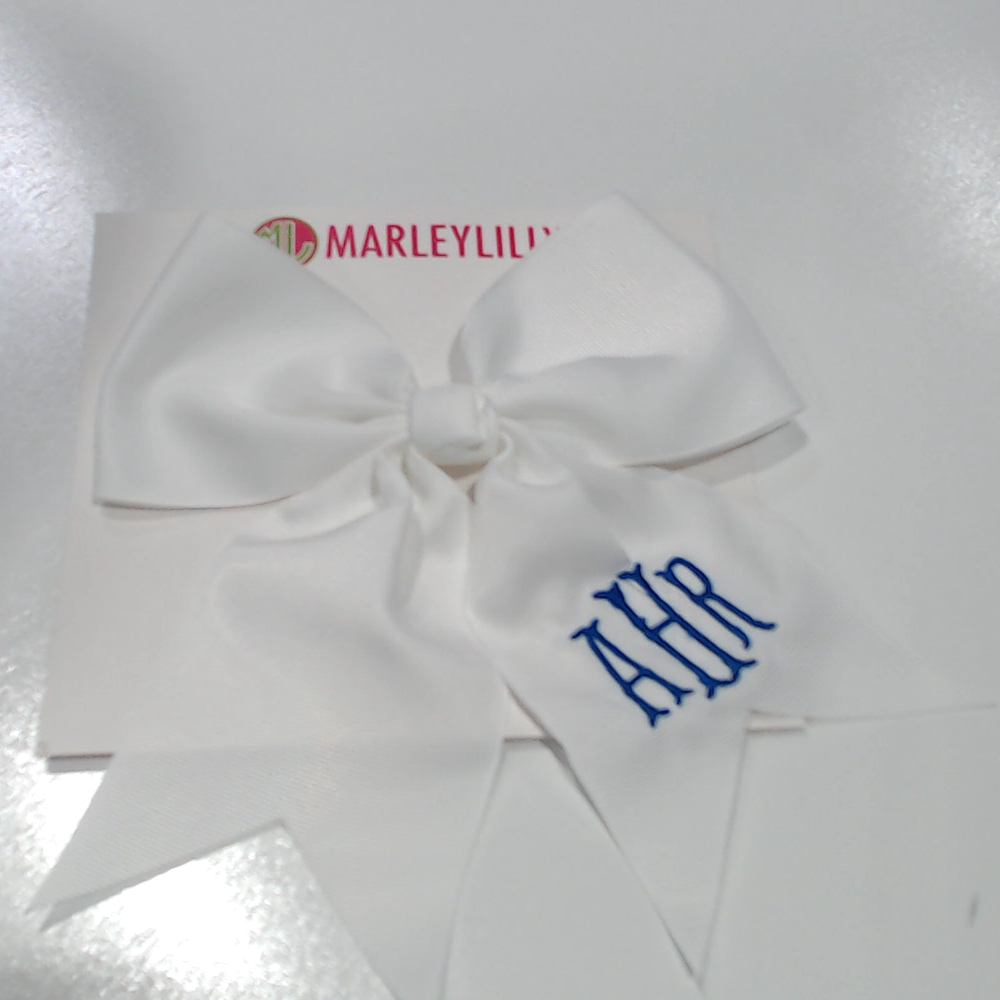 BLOOPER KIDS: Monogrammed Girls Hair Bow