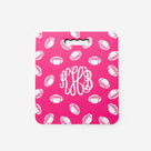 Monogrammed Rubber Seat Cushion | White