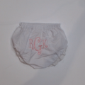 BLOOPER KIDS: Monogrammed White Eyelet Baby Bloomers