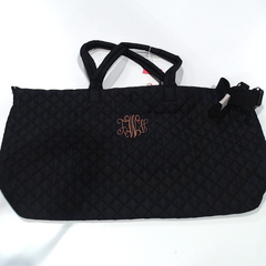 BLOOPER BAG: Monogrammed Diamond Quilted Weekender