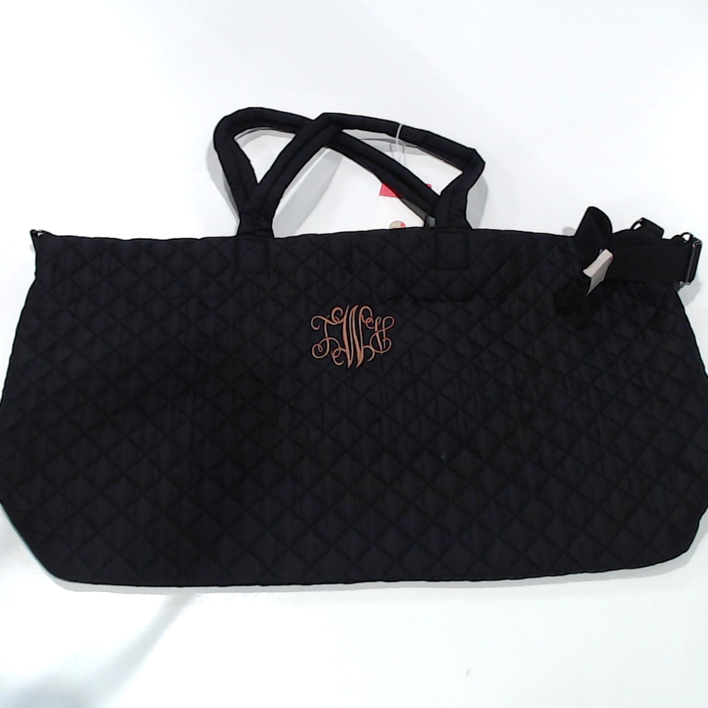 BLOOPER BAG: Monogrammed Diamond Quilted Weekender