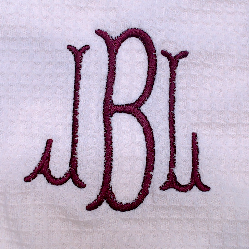 BLOOPER CLOTHING: Monogrammed Waffle Henley Tunic