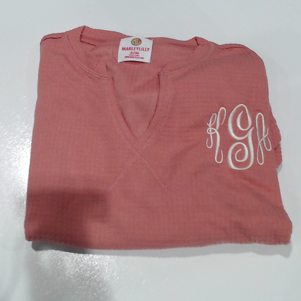 BLOOPER CLOTHING: Monogrammed Waffle Shirt