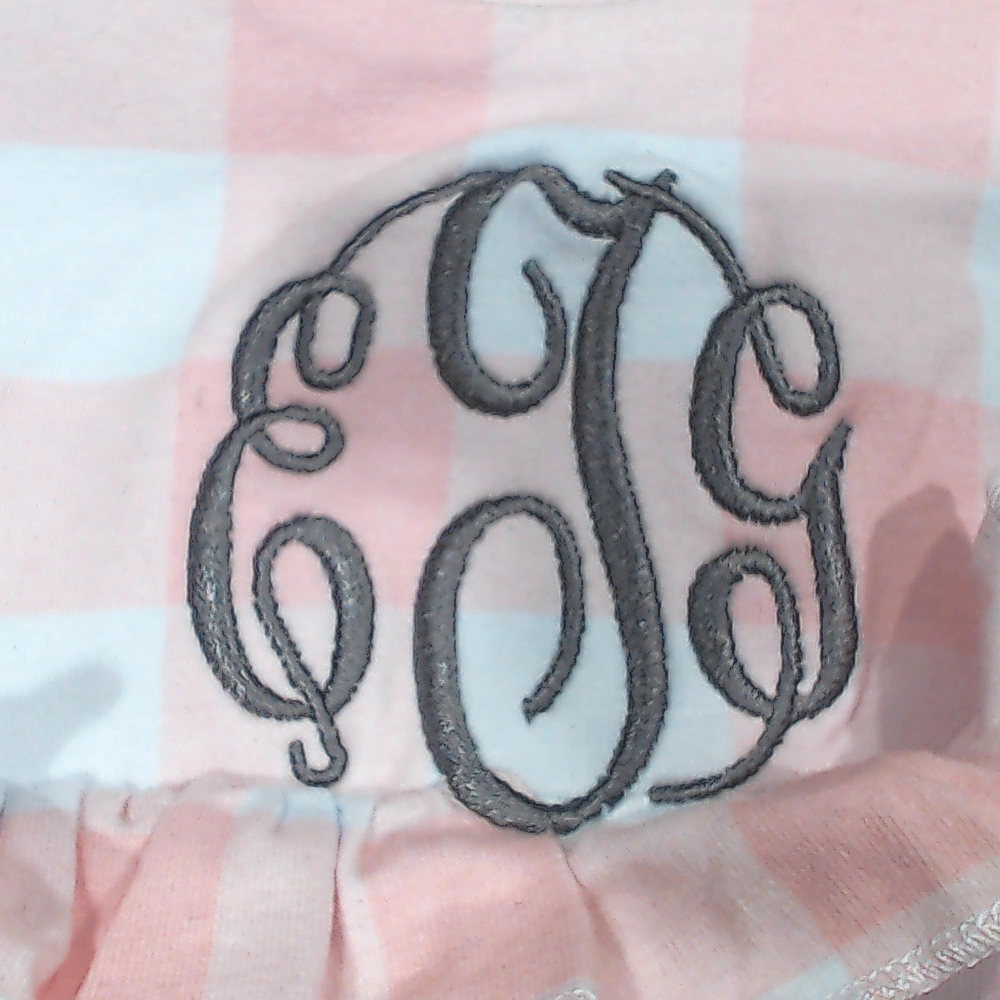 BLOOPER KIDS: Monogrammed Baby Soft Jersey Bubble