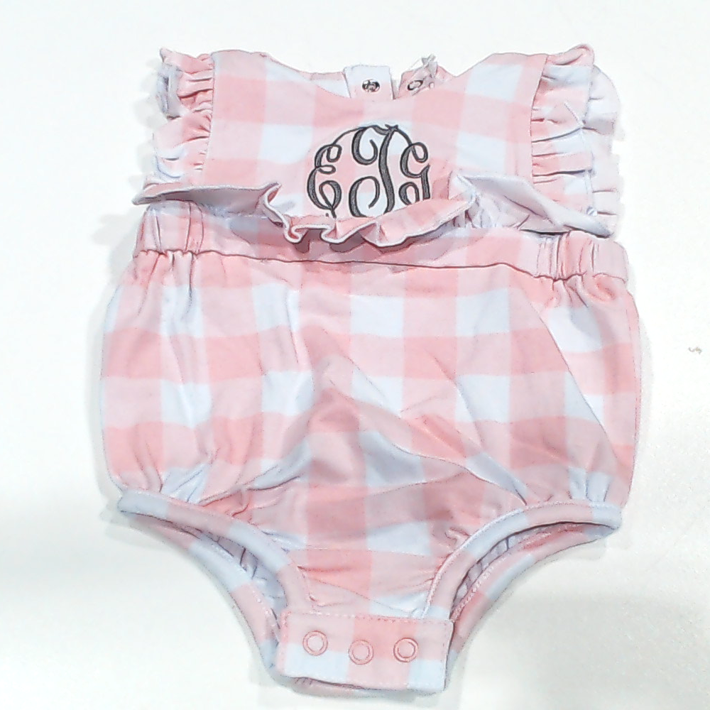 BLOOPER KIDS: Monogrammed Baby Soft Jersey Bubble