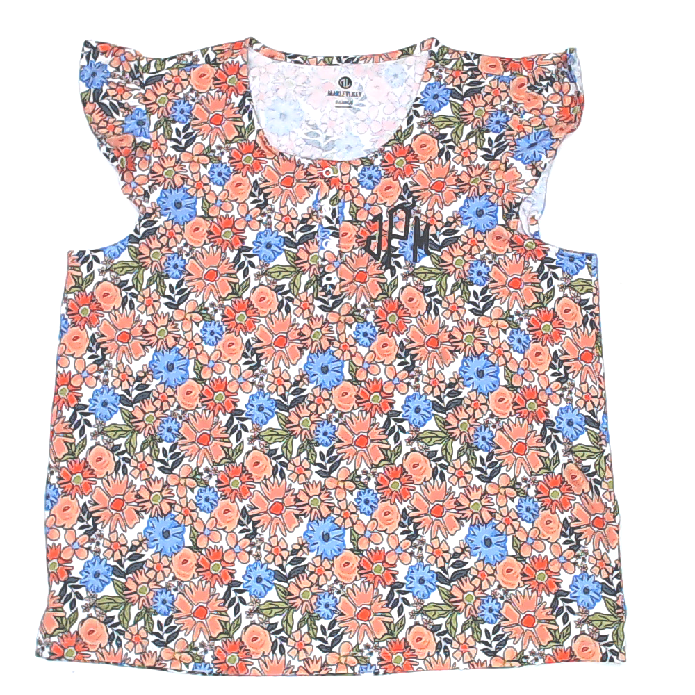 BLOOPER CLOTHING: Monogrammed Ruffle Top