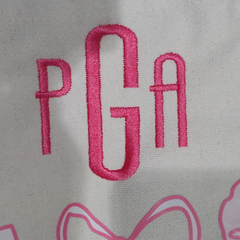 BLOOPER BAG: Monogrammed Bow Tote