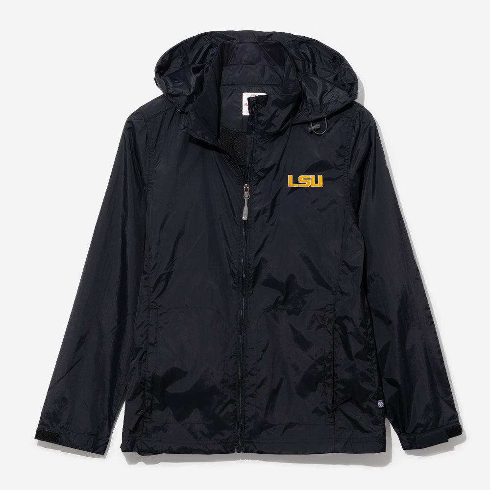 LSU Tigers Rain Jacket in Black