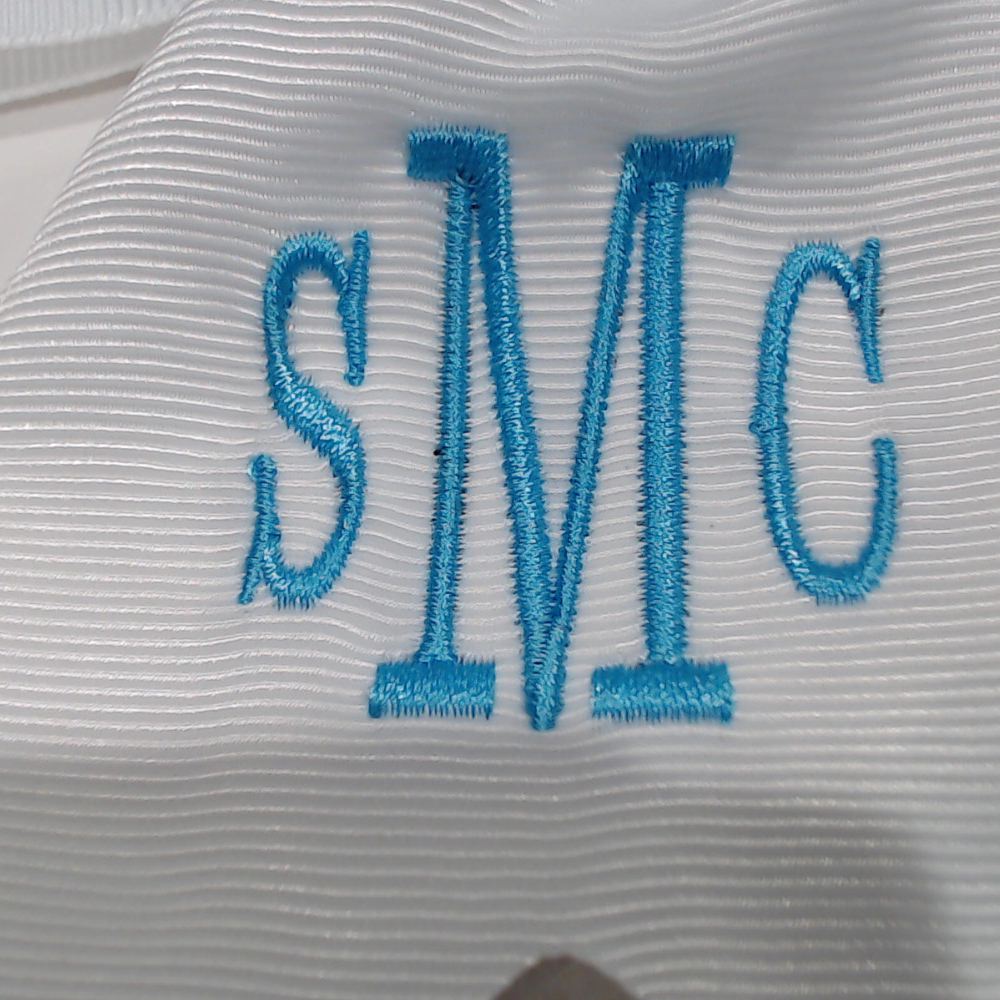 BLOOPER KIDS: Monogrammed Girls Hair Bow