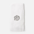 Monogrammed Hand Towel in White