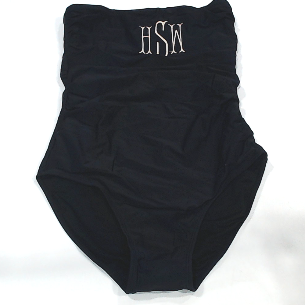BLOOPER SWIM: Monogrammed One Piece Bathing Suit