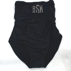 BLOOPER SWIM: Monogrammed One Piece Bathing Suit