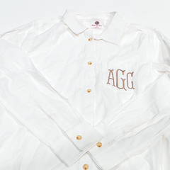 BLOOPER CLOTHING: Monogrammed Button Down Tunic