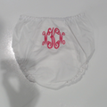 BLOOPER KIDS: Monogrammed White Eyelet Baby Bloomers