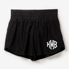 Monogrammed Athletic Shorts | Black