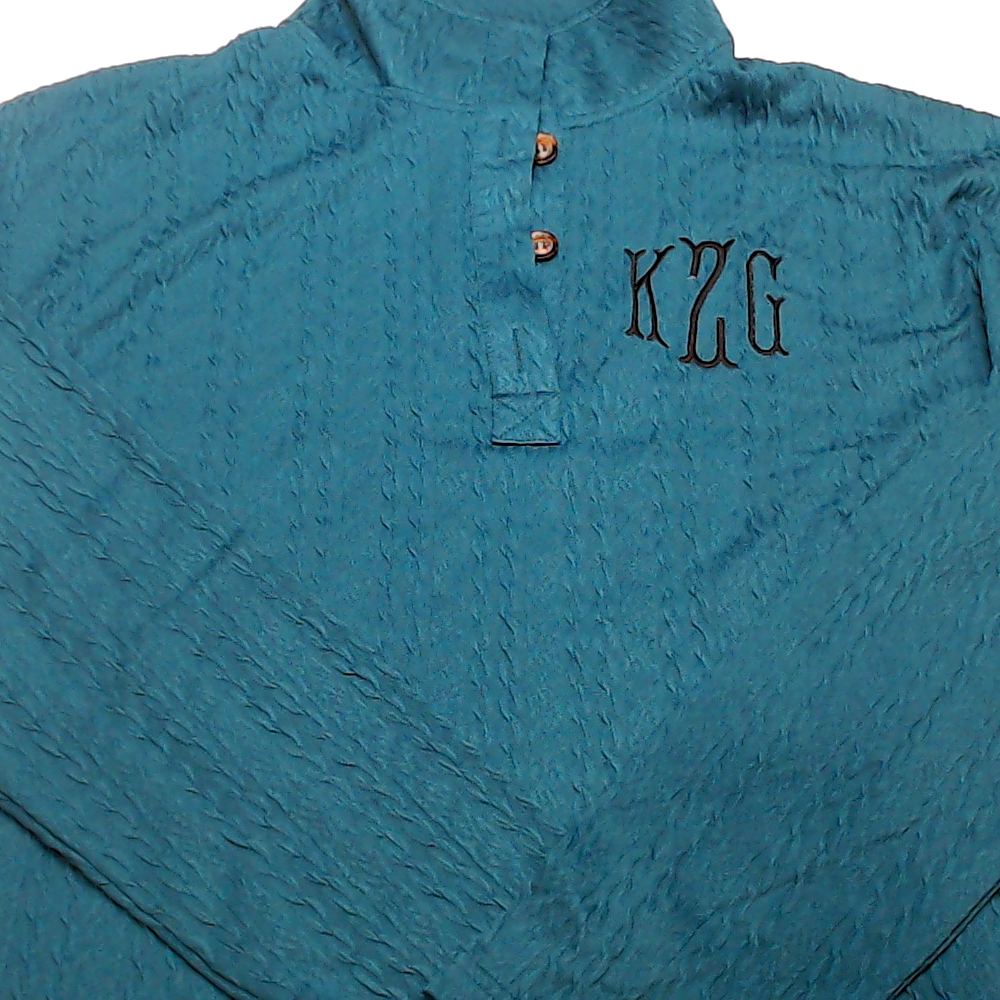 BLOOPER CLOTHING: Monogrammed Cable Knit Pullover