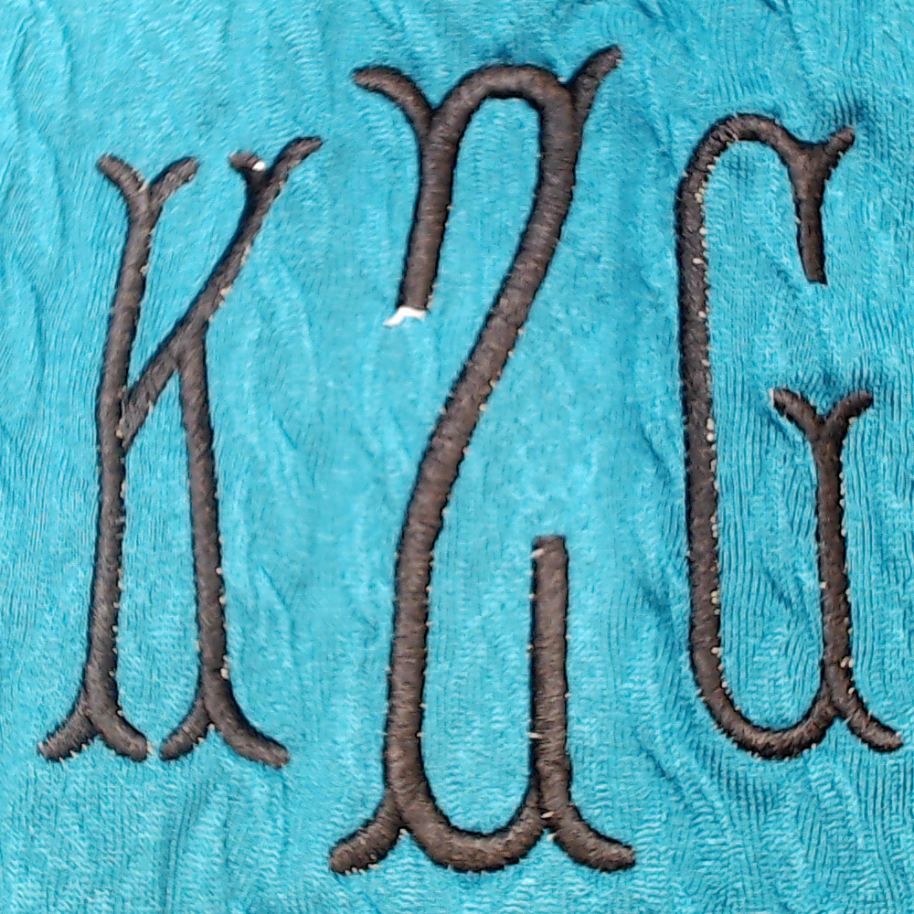 BLOOPER CLOTHING: Monogrammed Cable Knit Pullover