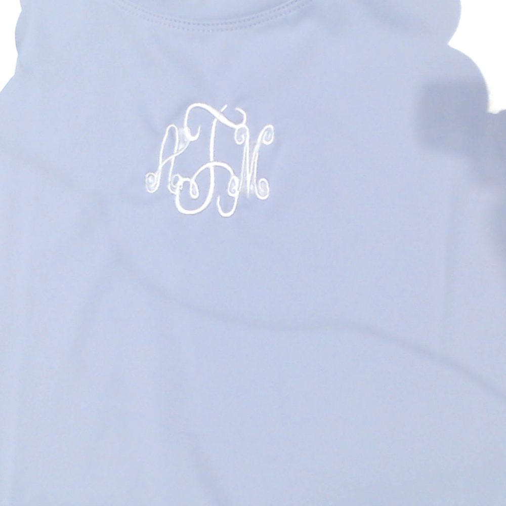 BLOOPER KIDS CLOTHING: Monogrammed Girls Scallop Dress