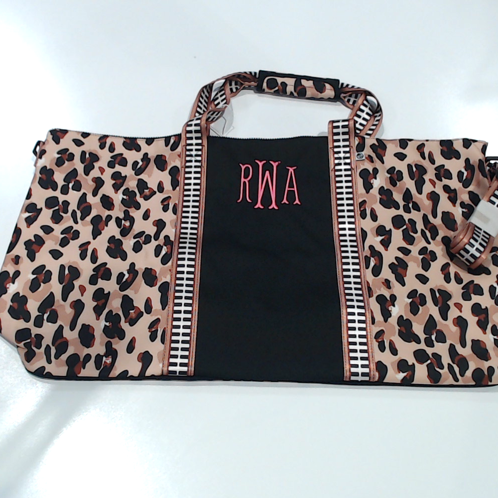 BLOOPER BAG: Monogrammed Weekend Bag