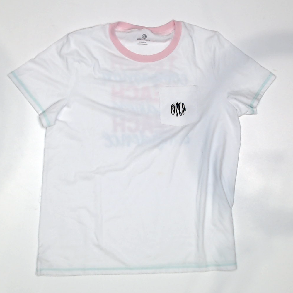 BLOOPER CLOTHING: Monogrammed Teacher Short Sleeve T-Shirt