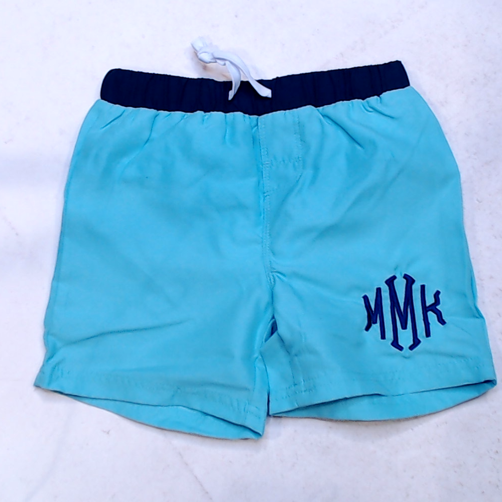 BLOOPER KIDS: Monogrammed Boys Swim Trunks