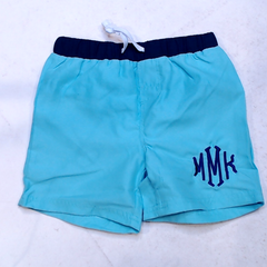 BLOOPER KIDS: Monogrammed Boys Swim Trunks